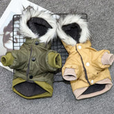 Dog Outdoor HikiDog Outdoor Autumn Winter Warm Hoodie Coat – Fashionable Pet Jacket for Small & Medium DogsAutumn Winter Warm Clothes With Hoodie Fashionable Design Coats Comfortable Polyester Cotton Jacket for Petng