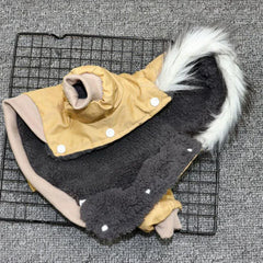 Dog Outdoor HikiDog Outdoor Autumn Winter Warm Hoodie Coat – Fashionable Pet Jacket for Small & Medium DogsAutumn Winter Warm Clothes With Hoodie Fashionable Design Coats Comfortable Polyester Cotton Jacket for Petng