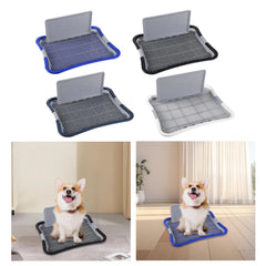 Dog Potty Tray with Post - Indoor Training Toilet for Dogs & Cats