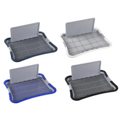 Dog Potty Tray with Post - Indoor Training Toilet for Dogs & Cats