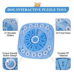 Dog Puzzle Toys | Interactive Treat Dispensing Toys for Dogs | Educational Slow Feeder for Small, Medium & Large Dogs