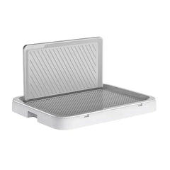 Dog Toilet with Baffle - Anti-Splash Potty Training Pan with Removable Net, Puppy Litter Box for Small Pets and Dogs