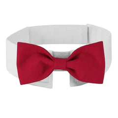 Dog Tuxedo Bow Tie - Adjustable Formal Collar for Weddings & Photos