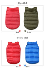 Double-Sided Dog Coat | Winter Warm Pet Vest for Small & Medium Dogs – Soft Puppy Clothes & Chihuahua Outfit