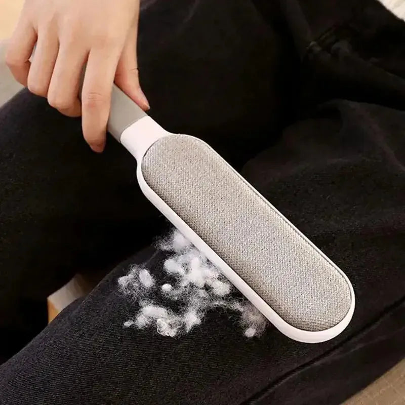Double-Sided Pet Hair Remover Brush – Manual Lint Roller for Furniture, Car Seats & Clothing