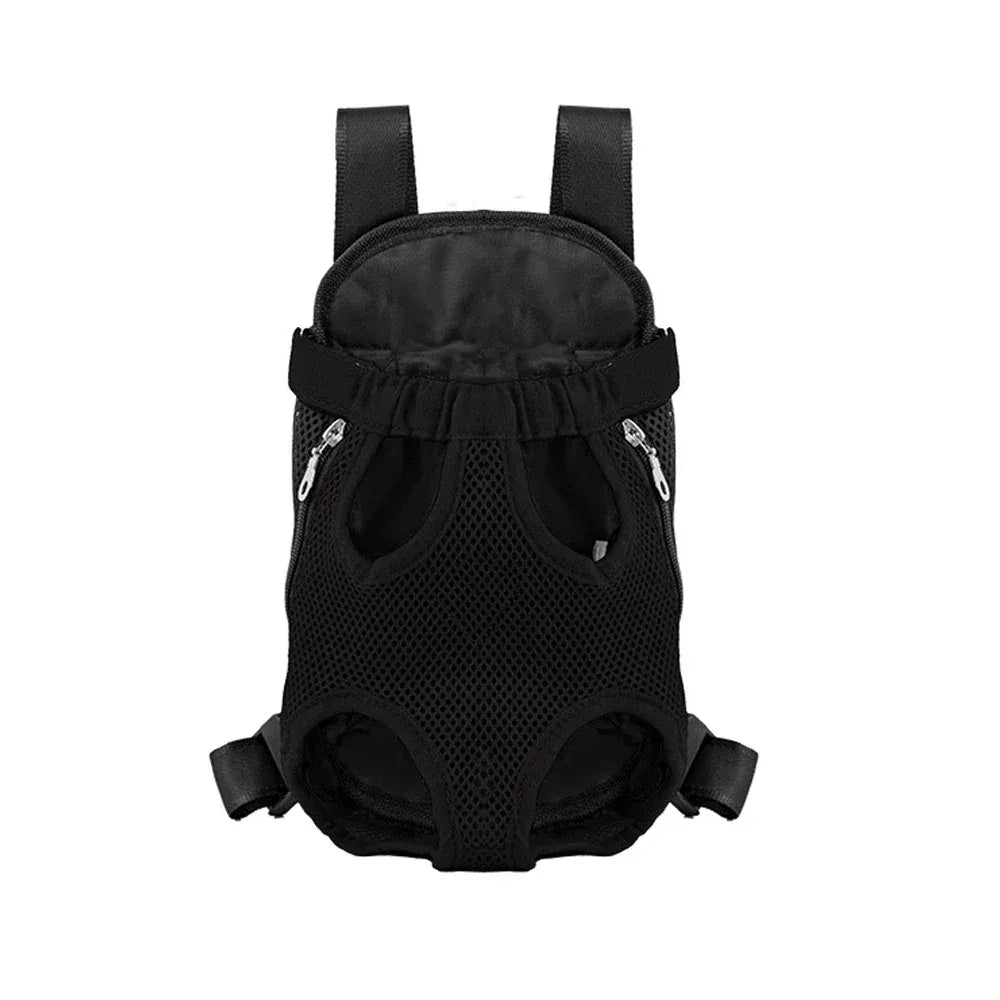 Dual Shoulder Pet Carrier Backpack - Portable Breathable Cat & Dog Travel Bag with Legs-Out Design, Multiple Size Options (S to XL)