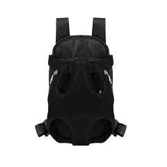 Dual Shoulder Pet Carrier Backpack - Portable Breathable Cat & Dog Travel Bag with Legs-Out Design, Multiple Size Options (S to XL)