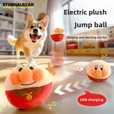 Electric Jumping Dog Toy - USB Rechargeable Interactive Plush Ball