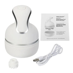 Electric Pet Massager - USB Charging Head & Body Massage for Dogs Cats Stress Relief