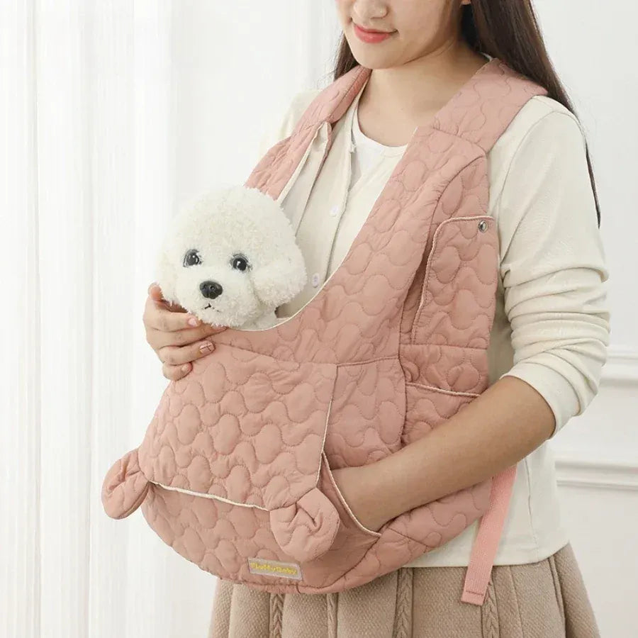 Extra Large Pet Chest Carrier Bag - Waterproof & Wind Resistant Dog Cat Backpack, Hands-Free Front Carrier for Pets Under 4kg