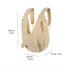 Extra Large Pet Chest Carrier Bag - Waterproof & Wind Resistant Dog Cat Backpack, Hands-Free Front Carrier for Pets Under 4kg