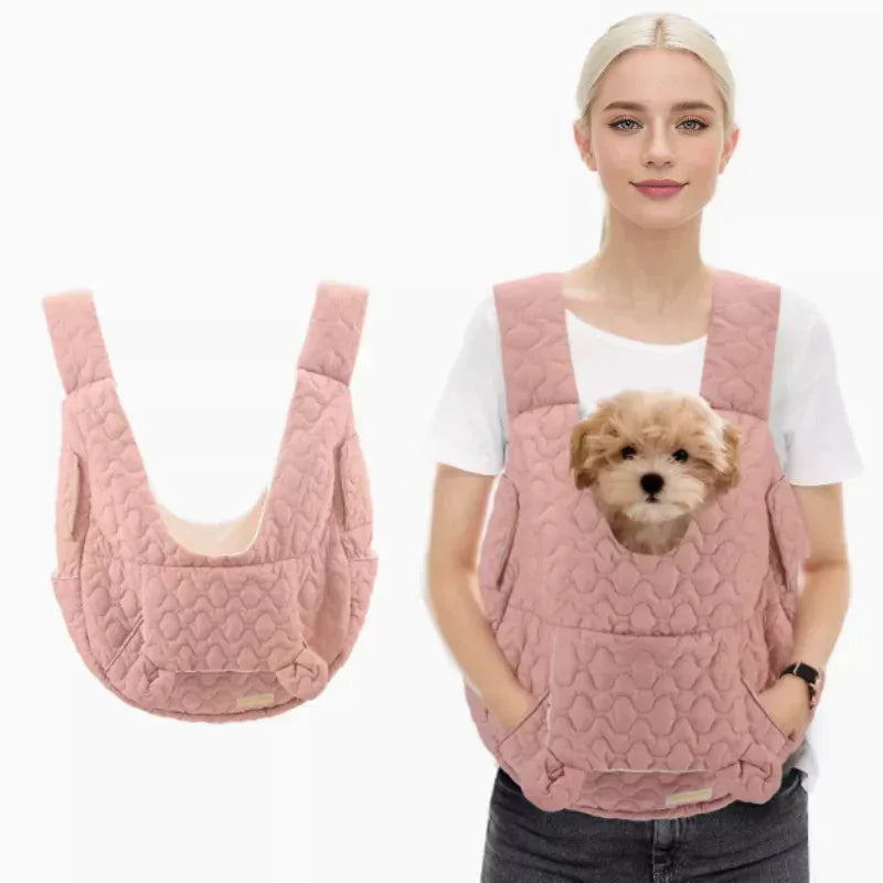 Extra Large Pet Chest Carrier Bag - Waterproof & Wind Resistant Dog Cat Backpack, Hands-Free Front Carrier for Pets Under 4kg