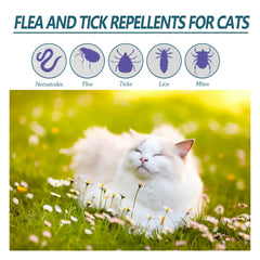 Flea & Tick Drops for Dogs & Cats - Monthly Prevention Treatment & Control