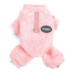 Fleece Dog Pajamas - Cozy Winter Sleepwear for Small Breeds & Cats