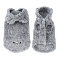 Fleece Pet Hoodie - Winter Cat & Dog Sweater for Small Breeds