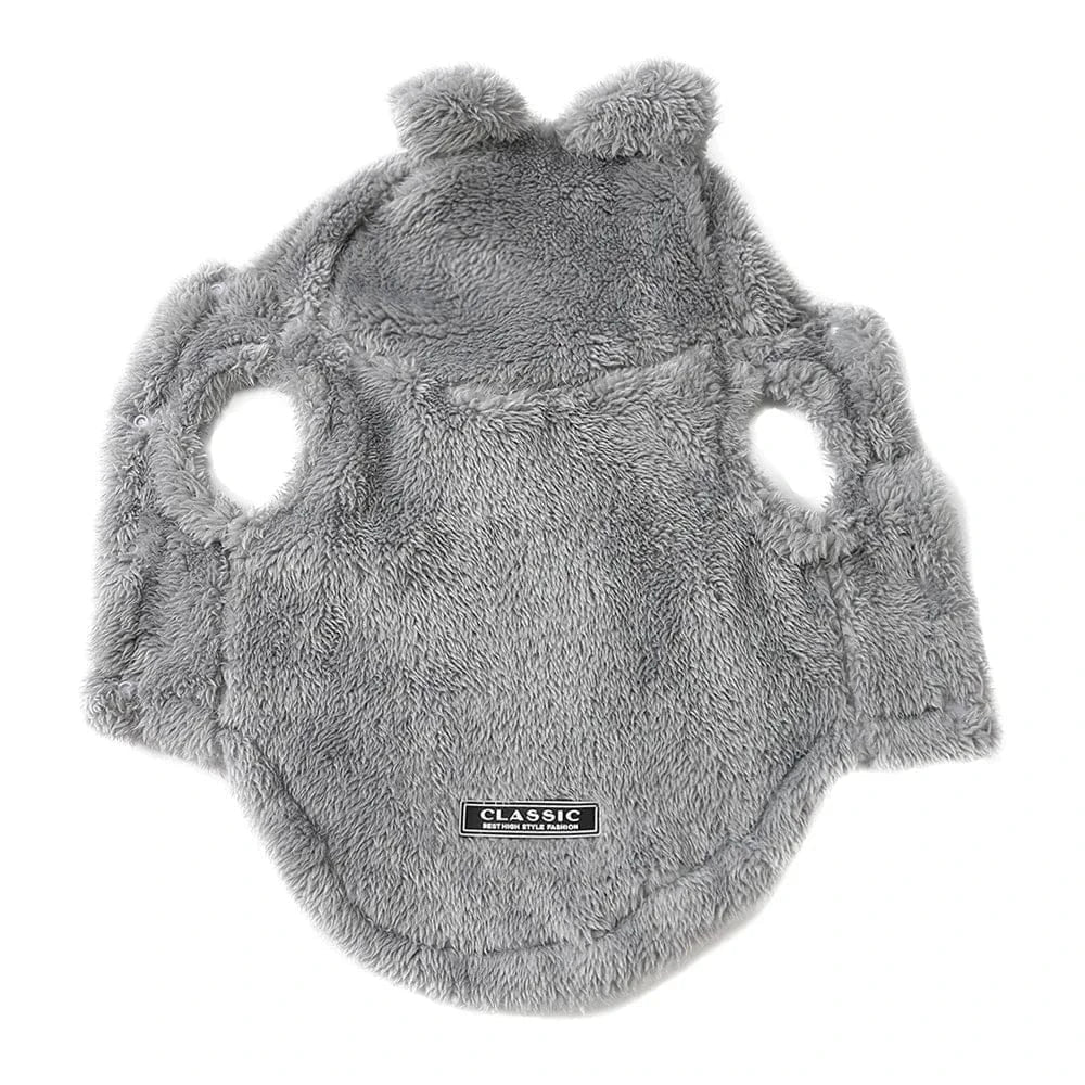 Fleece Pet Hoodie - Winter Cat & Dog Sweater for Small Breeds