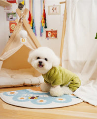Fleece Warm Pet Clothes – Winter Dog Jumpsuit Pajamas | Pomeranian & Small Dog Nightshirt | Cozy Puppy & Cat Overalls Pijamas