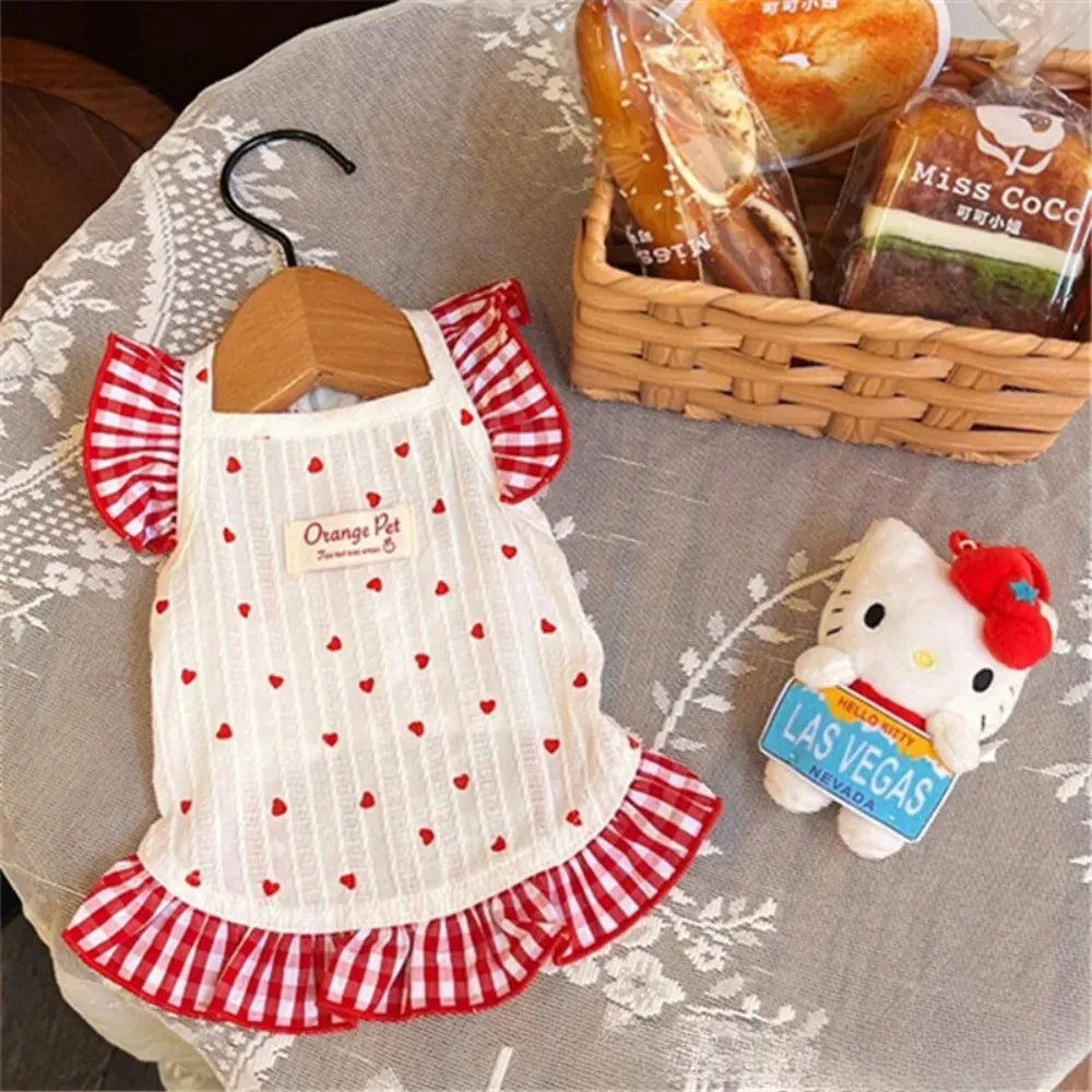 Floral Summer Dress for Small Dogs & Cats – Cute Party Outfit for Spring Summer Holidays