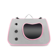 Foldable Pet Carrier Bag for Small Dogs & Cats - Portable Breathable Shoulder Cat Bag, Outdoor Travel Kitten Carrying Sling (40x26x22cm)