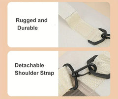 Foldable Pet Carrier Bag for Small Dogs & Cats - Portable Breathable Shoulder Cat Bag, Outdoor Travel Kitten Carrying Sling (40x26x22cm)