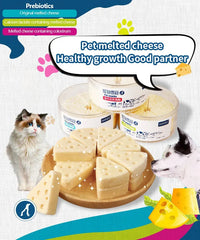 Freeze-Dried Cheese Pet Snacks | High-Calcium Nutrient-Rich Treats for Cats & Dogs | Digestive Aid & Dairy Supplement