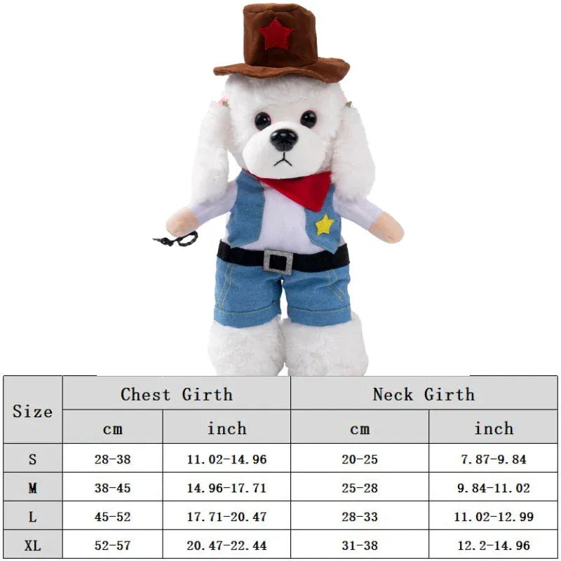 Funny Animal Costume for Dogs & Cats – Hooded Sweatshirt Outfit for Halloween & Cosplay