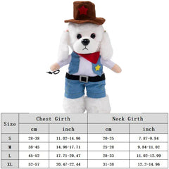 Funny Animal Costume for Dogs & Cats – Hooded Sweatshirt Outfit for Halloween & Cosplay