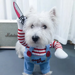 Funny Animal Costume for Dogs & Cats – Hooded Sweatshirt Outfit for Halloween & Cosplay