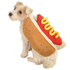 Funny Hot Dog Costume for Dogs & Cats | Halloween Sausage Pet Outfit | Cute Dachshund Halloween Dress-Up Pet Apparel