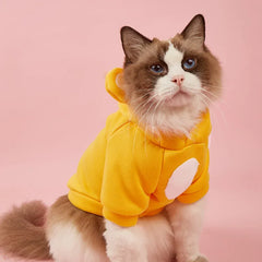 Hairless Cat Winter Clothes | Sphynx Cat Hoodie & Kitten Sweater | Warm Pet Costume for Small Cats & Kittens