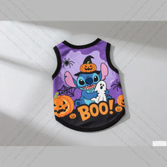 Halloween Pet Costume – Terrifying Pikachu Pattern Dog Vest for Cats & Small Dogs
