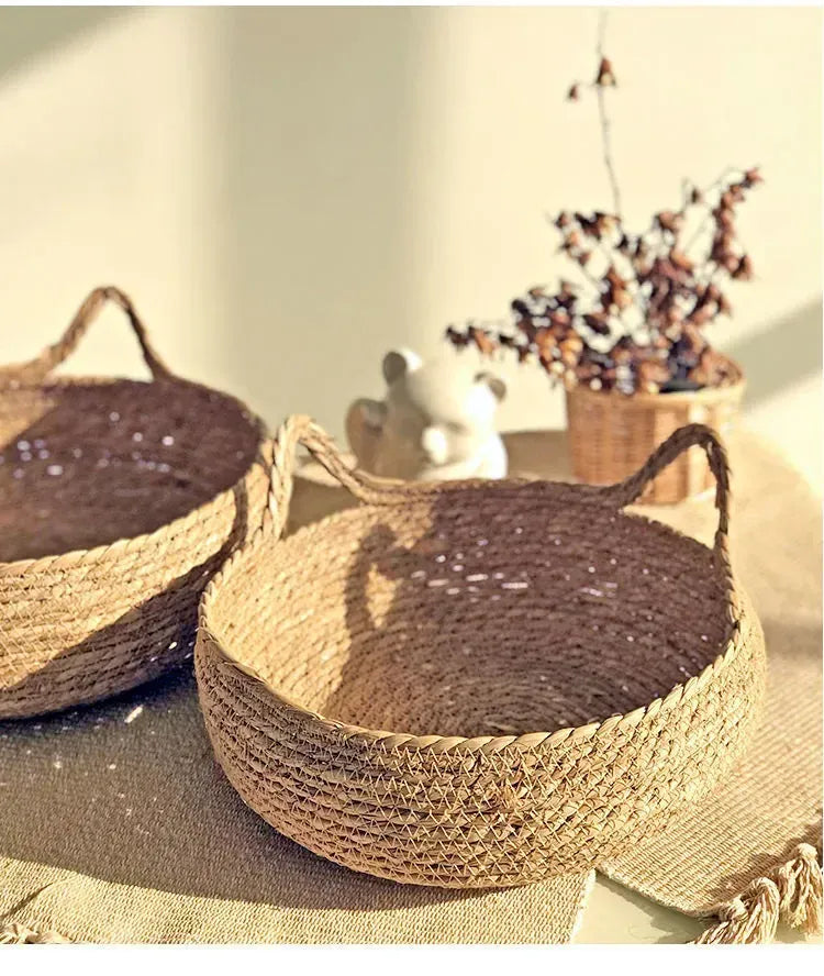 Handmade Vine Woven Cat Nest - 100% Cotton Detachable Four Seasons Bed