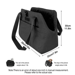 Heated Dog Carrier - USB Warming Pet Shoulder Bag for Small Dogs & Cats