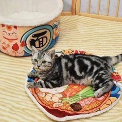 Instant Noodle Pet Bed - Super Large Warm Dog Cat Nest Removable Cover
