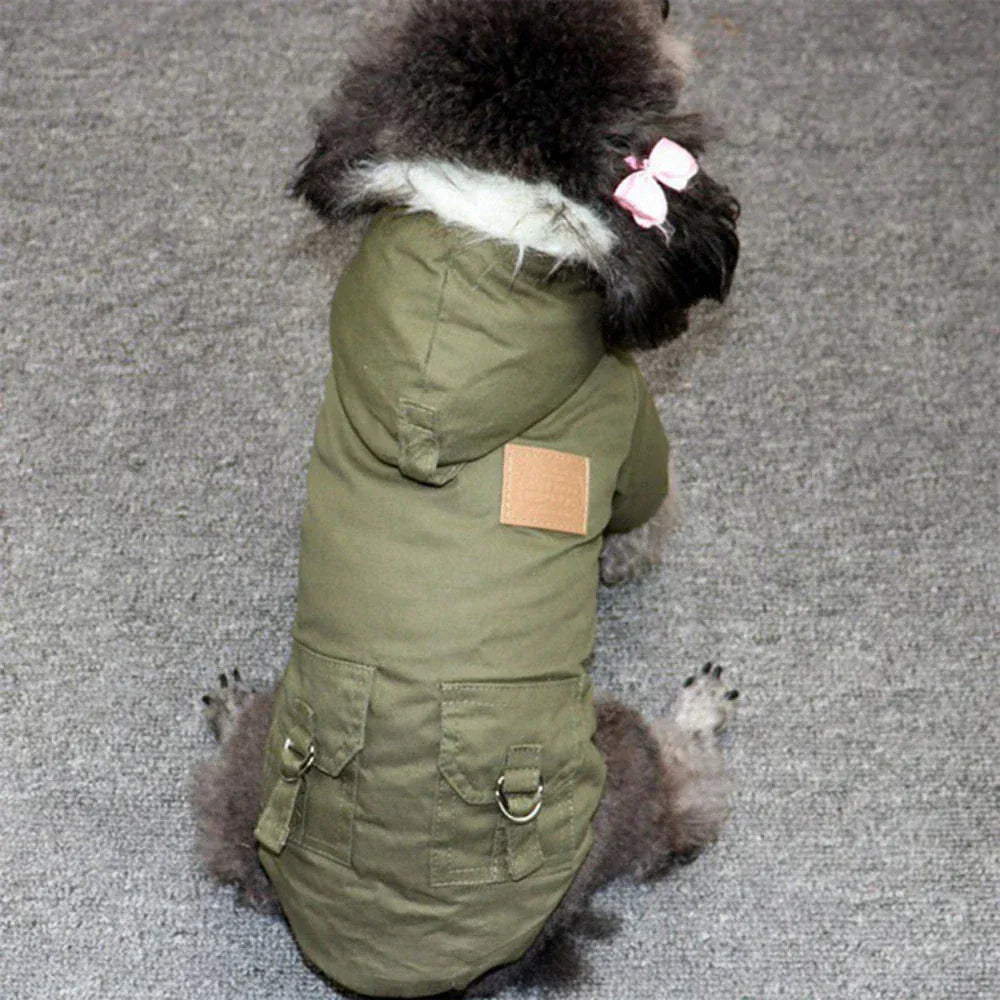 Integrated Dog Jacket & Harness - Heavy Duty Winter Hiking Coat for Outdoor Adventures