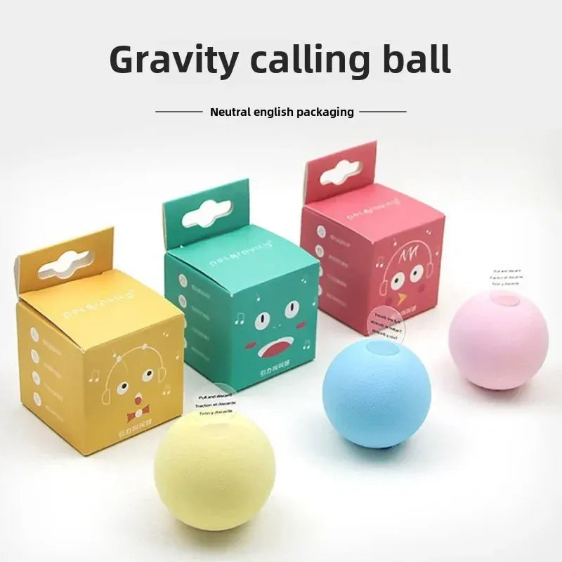 Interactive Cat Ball Toy - Automatic Squeaky Sound Motion Activated Catnip Toy