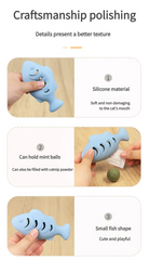 Interactive Cat Food Dispenser - Treat Puzzle Toy with Catnip Stuffable Feeder