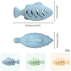 Interactive Cat Food Dispenser - Treat Puzzle Toy with Catnip Stuffable Feeder