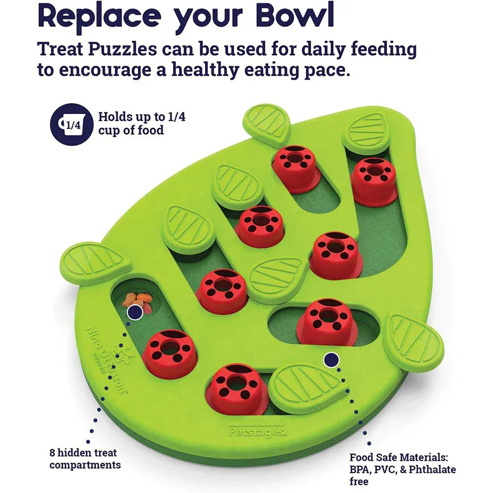 Interactive Cat Treat Puzzle - Food Dispensing Toy Mental Stimulation Game