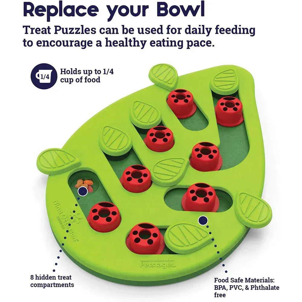 Interactive Cat Treat Puzzle - Food Dispensing Toy Mental Stimulation Game