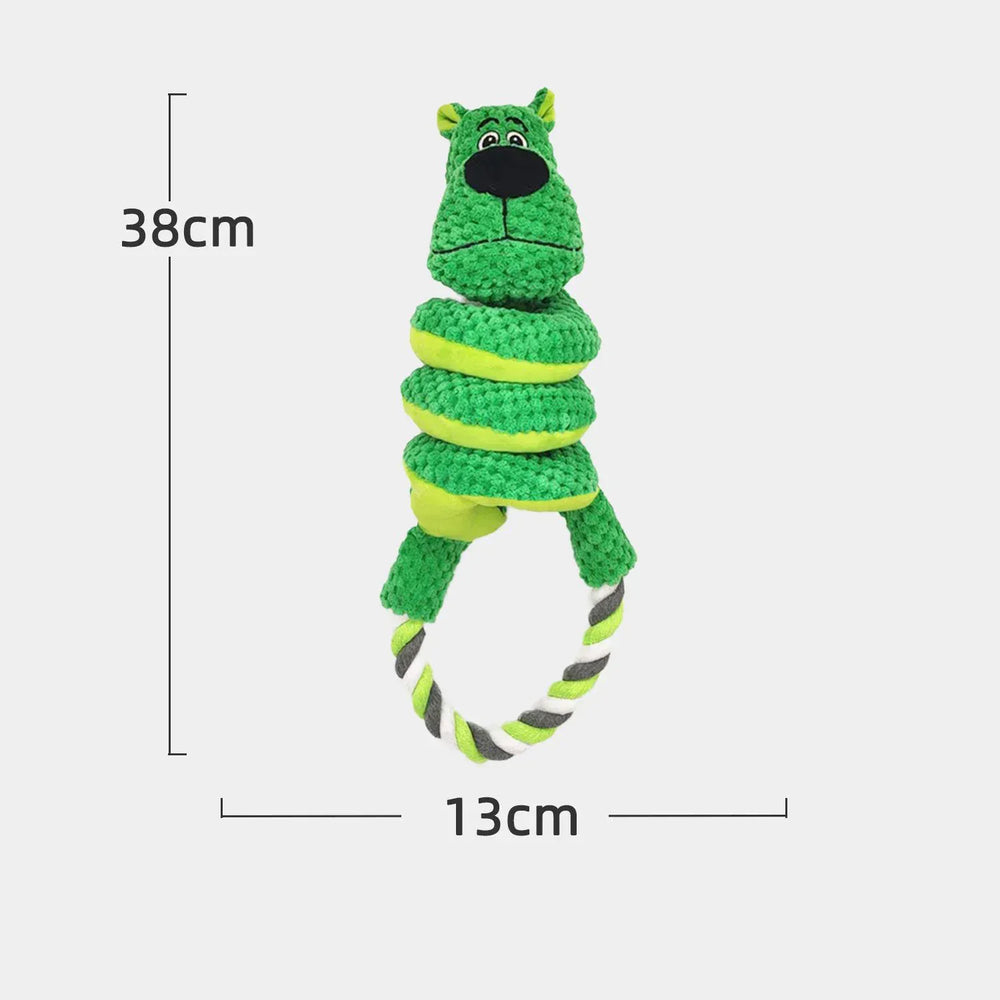 Interactive Plush Squeaky Toys for Dogs – Soft Fleece Puppy Toys for All Breeds