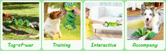 Interactive Plush Squeaky Toys for Dogs – Soft Fleece Puppy Toys for All Breeds