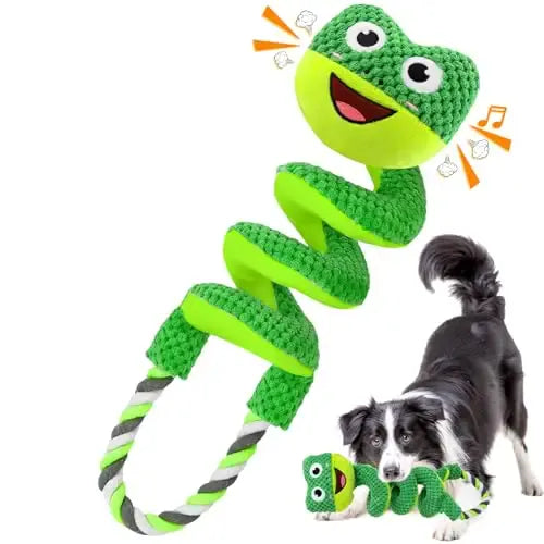 Interactive Plush Squeaky Toys for Dogs – Soft Fleece Puppy Toys for All Breeds