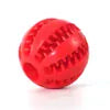 Interactive Rubber Dog Ball - Food Dispensing Chew Toy for Teeth Cleaning