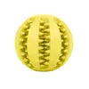 Interactive Rubber Dog Ball - Food Dispensing Chew Toy for Teeth Cleaning