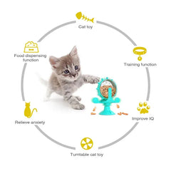 Interactive Treat Dispenser - Slow Feeder Puzzle Toy for Cats Small Dogs IQ
