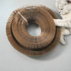 Kitty Kurlz Accordion Cat Toy - Magic Organ Scratcher with Bell Balls