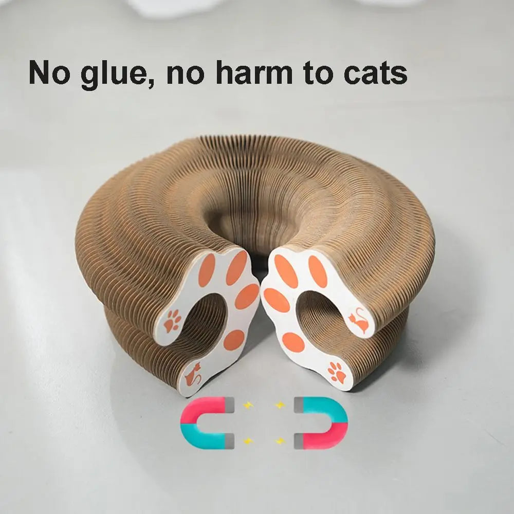 Kitty Kurlz Accordion Cat Toy - Magic Organ Scratcher with Bell Balls