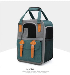 Large Cat Carrier Backpack - Three-Sided Breathable Pet Travel Bag with Sun Protection, Thickened Wear-Resistant Pet Luggage