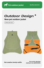 Large Dog Waterproof Windbreaker | Stormcoat & Raincoat for Outdoor Dogs | Pet Outdoor Raincoat